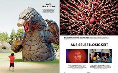 Magazin enkelfähig (Haniel Stiftung) – Bildredaktion, Doppelseite