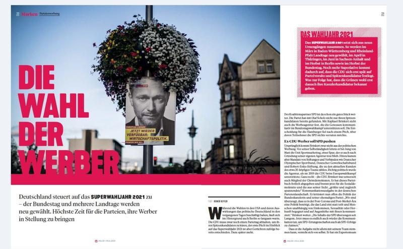 MEEDIA Magazin – Innenteil mit Bildstrecke